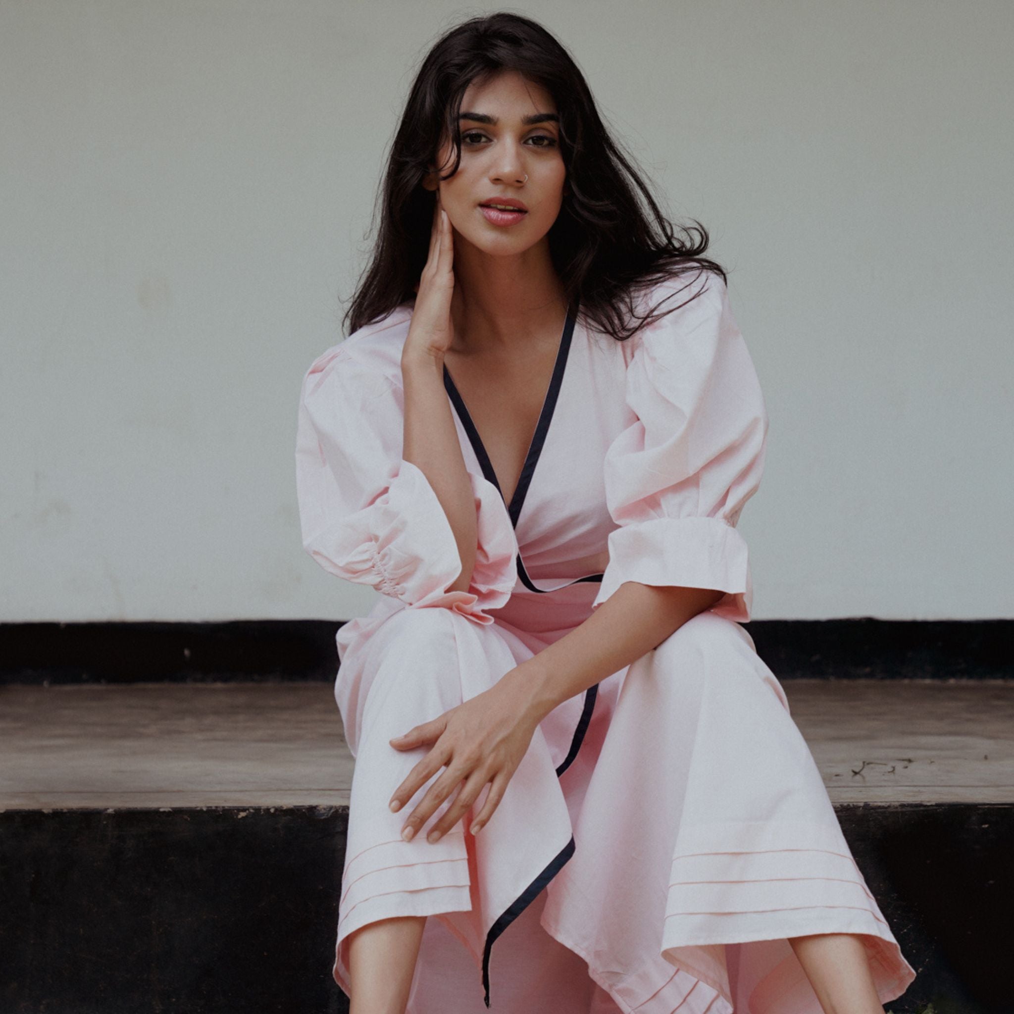 Rose wrap Dress - Linen