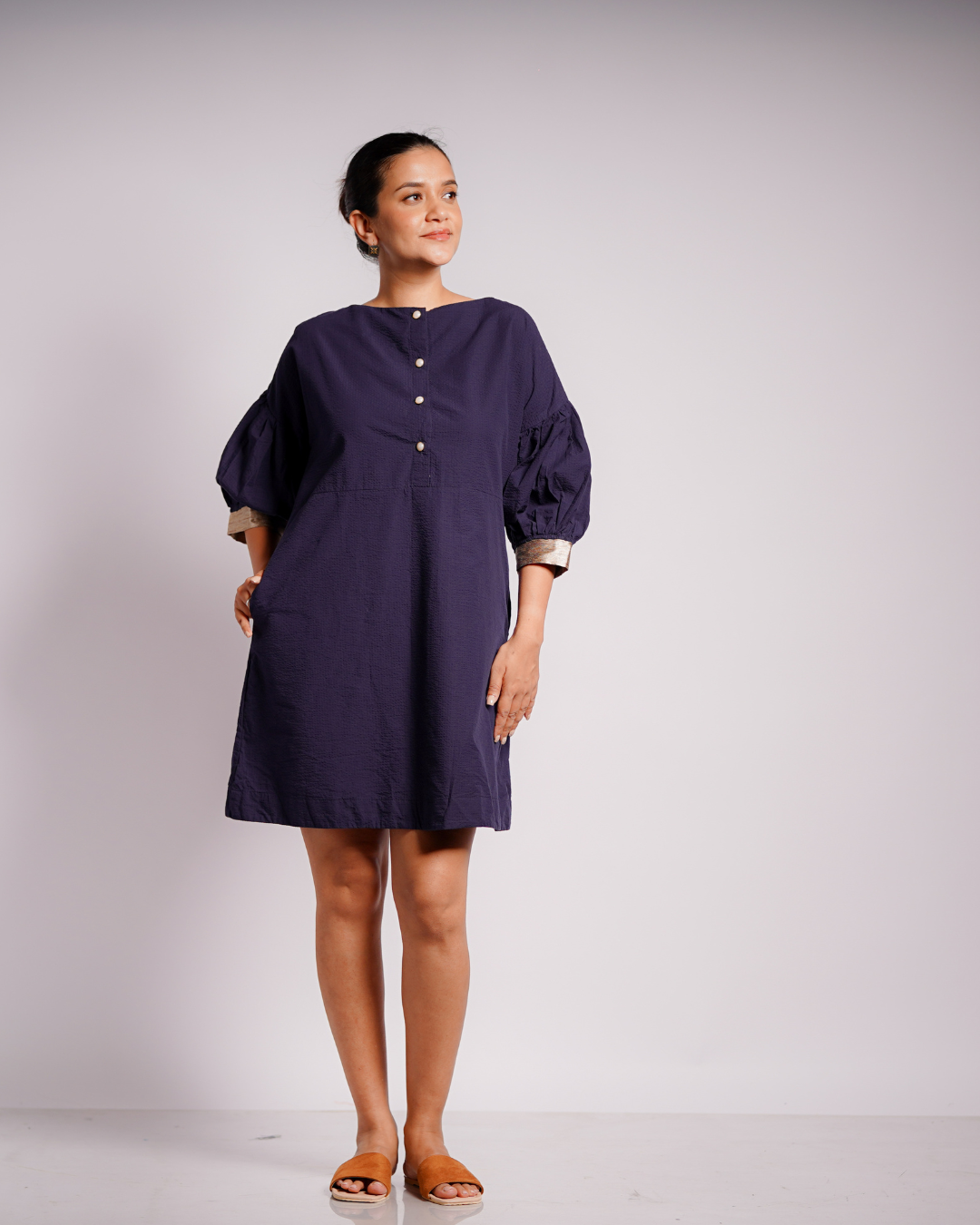 Neth Mini Dress Navy Blue