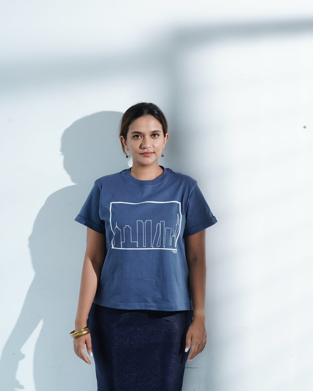 Gray shadow Colombo Skyline Tshirt