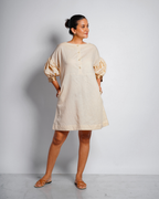 Neth Beige Mini Dress