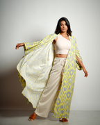 Neon Coast Linen Kimono Cardigan