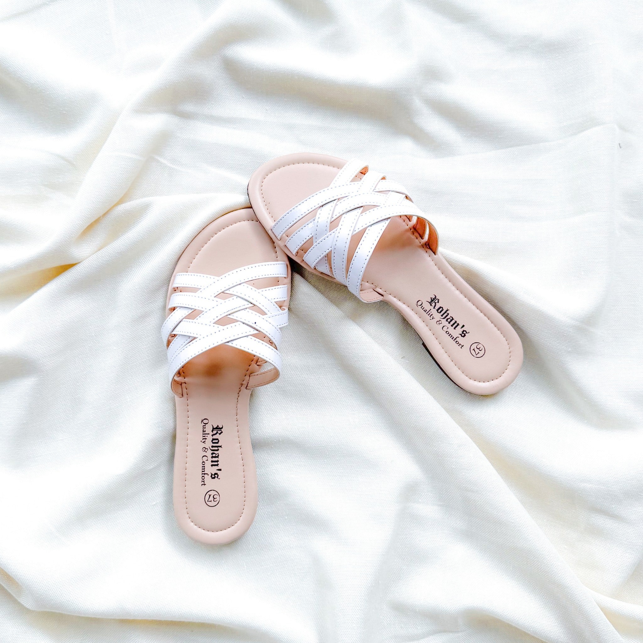 Elara Sandal White