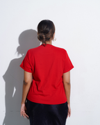Red Colombo Skyline screen printed Tshirt
