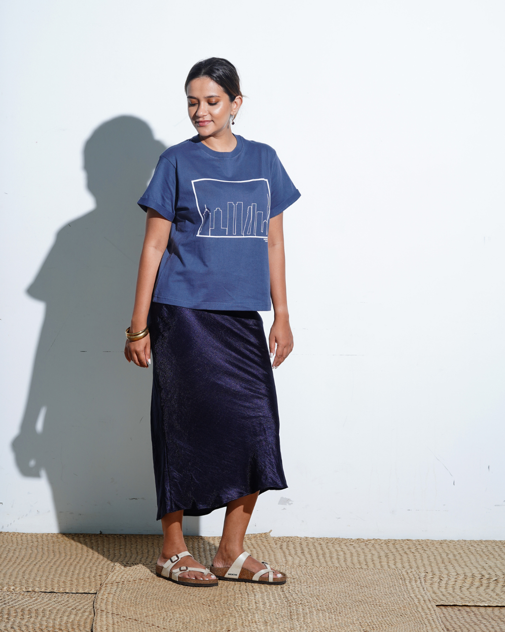 Gray shadow Colombo Skyline Tshirt