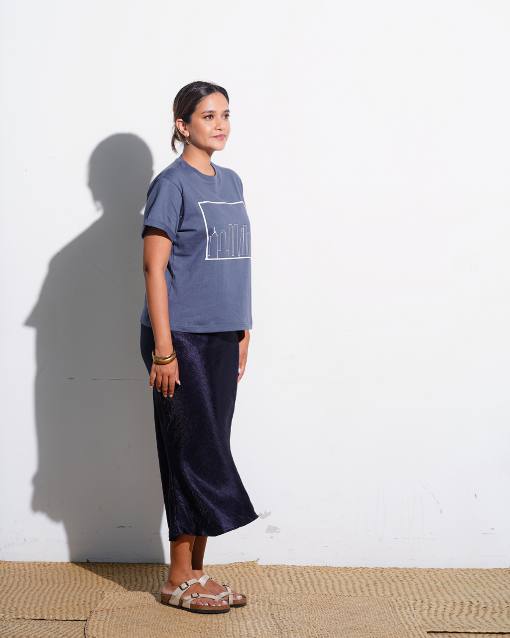 Gray shadow Colombo Skyline Tshirt