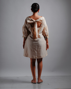 Neth Beige Mini Dress