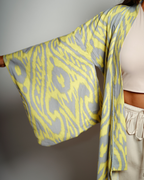 Neon Coast Linen Kimono Cardigan