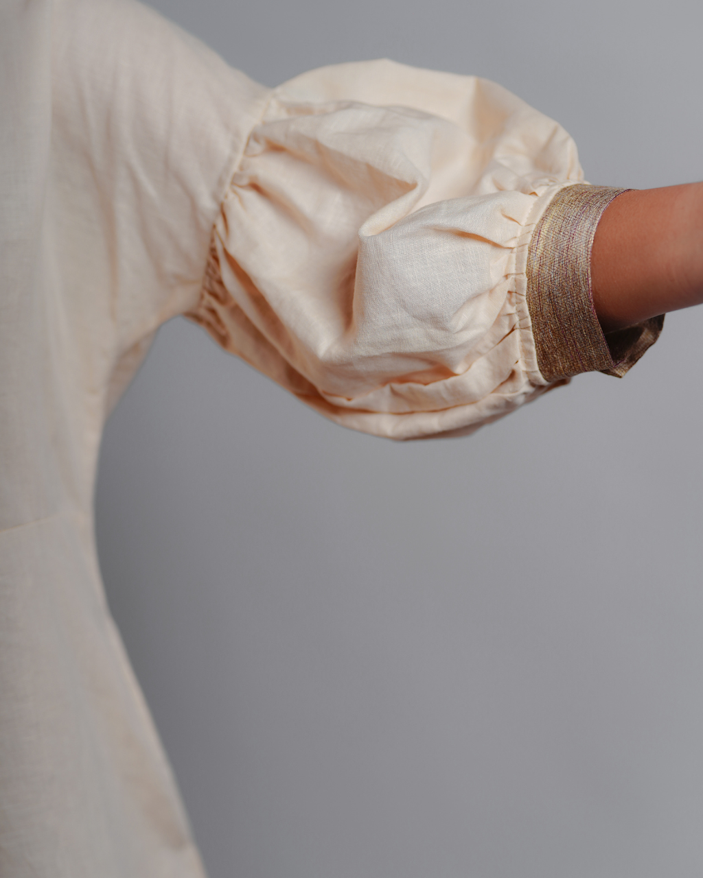 Neth Beige Mini Dress