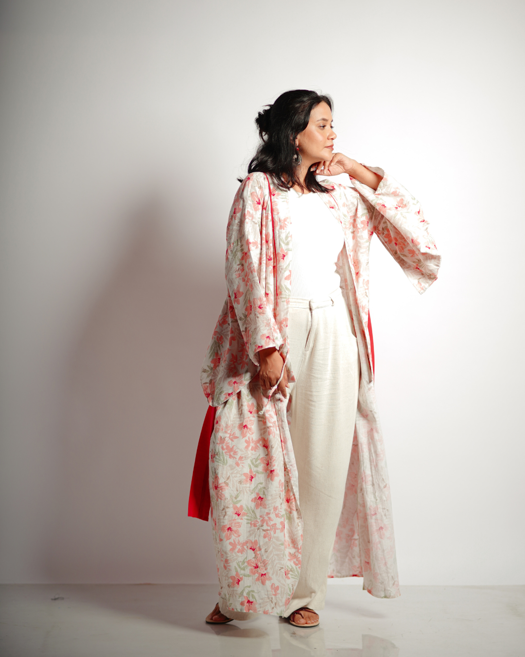 Summer Linen Kimono Cardigan