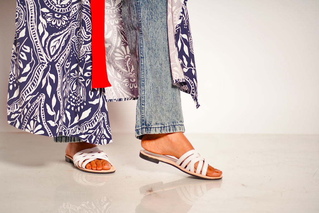 Elara Sandal White